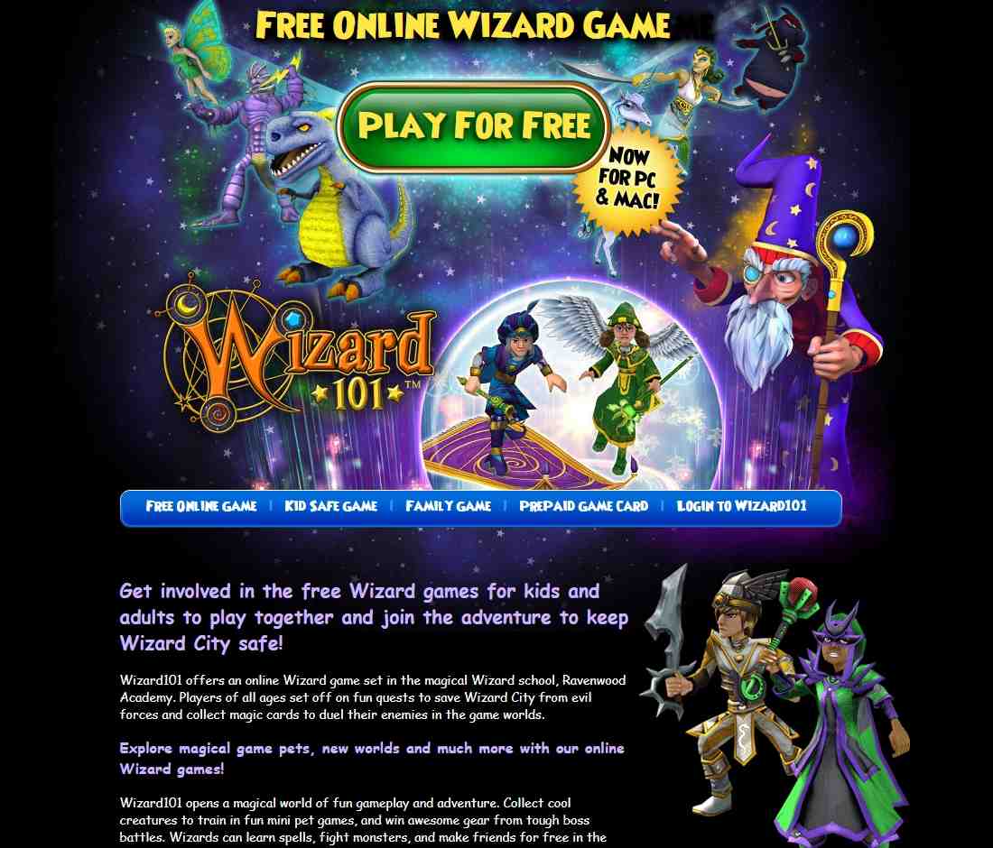 FREE Online Wizard Magic Games